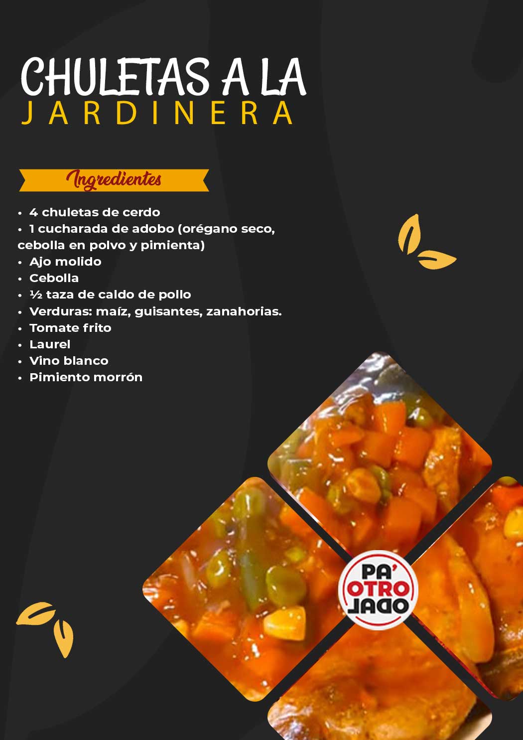 chuletas a la jardinera