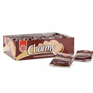 GALLETAS RELLENAS DE CHOCOLATE CHARMY 36 UNIDADES