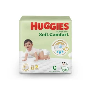 Pañal Huggies Active SEc Etapa 3 Talla G 25 unidades